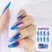 Buy Flofia 72 pcs Almond Glossy Artificial Fingernails - Durable False Nail Tips for Women & Girls - Perfect DIY Nail Solutions - Buy Online on GoSupps.com