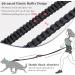 Vivaglory Free-Handed Dog Leash - Dual Anti-Shock Bungee Padded Handles Reflective Waist Running Leash for Medium & Large Dogs - Adjustable 83-147cm - Black/Red - Buy Online on GoSupps.com