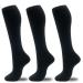 fenglaoda Compression Socks for Women Men Circulation 20-30 mmHg Cute Fun Support Socks For Nurse, Pregnancy, Travel, Flight 1-3pairs-black Large-X-Large