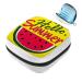 GIAPB Sanitary Napkin Storage Bag Period Bag Tampon Bag Makeup Bag Pad Pouch Watermelon Yellow Background Color3870