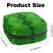 Buy Women's St. Patrick's Day Green Plaid Binding Bags | Multi-Use Tampon Storage Bags with Pockets - International Shipping Available - Buy Online on GoSupps.com