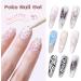Nail Art Gel Liner Kit - Nail Art Design | White Gel Nail Polish Liner and Black Gel Nail Polish Liner Black and White Wavy Pattern with Perforated Design - Buy Online on GoSupps.com