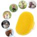 Molain 2-Piece Dog & Cat Bath Brush Set - Silicone Rubber Pet Grooming Tool for Fur Cleaning & Massage - Buy Online on GoSupps.com