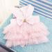 Buy Tonsee Dog Tutu Dress with Bowknot - Striped Lace Dress for Small Dogs - Princess Style Pink Cladding Set - Buy Online on GoSupps.com
