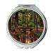 Yanteng Mirror mouse trap bottle earth Forest Tree Bach Water Running Wave Bridge Pool makeup mirrors pocket mirror portable mirror