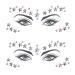 RLMOON Mermaid Face Jewels Rhinestone Sticker Face Gem Cosplay Mermaid Halloween Face Decoration 3D Crystal Sticker Rave Accessories for Carnival Music Festival Party Collection 10(2 Sheet Star)