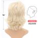 Short Blonde #88 Mullet Wig for White Women - 12 Inch Layered Pixie Cut with Bangs - Buy Online on GoSupps.com