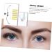 Mipcase 1pc Level Measure Metal Premium Auxiliary Eyebrow Ruler Line Tool Measuring Marker Shaping medium Silver - Buy Online on GoSupps.com