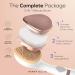 Perry Ellis 3-in-1 Massaging Beauty Brush for Women | Eye Massager & Facial Cleansing Brush | Battery Operated Skin Care Tool - 3 Modes for Makeup & Skincare - Buy Online on GoSupps.com