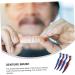 Tovinanna 4-Piece Prosthesis Toothbrush Set | Travel-Ready Cleaning Tools for Prosthetic Care - Buy Online on GoSupps.com