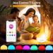 Ghustar Lichtwecker Wake Up Light - Daylight Alarm Clock with Sunrise & Sunset 7 Colors 2 Alarms 7 Natural Sounds FM Radio 20 Brightness Levels Ideal LED Night Light for Adults - Buy Online on GoSupps.com