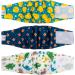 Cutebone Male Washable Dog Diapers - 3 Pack Reusable Belly Bands for Male Dogs | High-Suction Comfortable Fit | Flexible Velcro | XS (23-28cm) - Duck Dino & Fox Designs - Buy Online on GoSupps.com