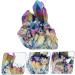 PLAFOPE House Ornaments Crystal Cluster Gem Ornament Decor for Table Crystal Decoration Unique Crystal Cluster Energy Colorful 4.00X3.00X3.00CM - Buy Online on GoSupps.com