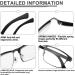 TIDE Optical Fashion Stainless Steel Reading Glasses for Men - Unbreakable Blue Light Blocking Spring Hinges Clear 2.0x Magnification - International Shipping Available - Buy Online on GoSupps.com