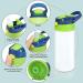 XccMe 12oz Kid Sippy Cup Replacement Lid 1 Pack - Leak Proof Silicone Suction Nozzle - BPA Free - Blue - Buy Online on GoSupps.com