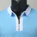 Shirt Sleeve Turn Down Blouse Men's Zipper Collar Splice Solid Polos Casual Men's Blouse Men Dress Shirts Long Sleeve Regular Fit 3XL Blue - Buy Online on GoSupps.com