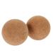 Frcolor 2st yoga ball made of cork yoga balls Wood deep tissue massager cork ball for the foot back massage ball massage device Triggerpunkt massage ball roller ball fitness hand myofascial
