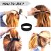 Silicone Hair Tie - Foldable Ponytail Clips & Rubber Bands for Every Hairstyle | Perfect for School Work & Gym - Buy Online on GoSupps.com