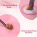 3 in 1 Silicone Makeup Palette & Mat - Brush Cleaner Vanity Protector Easy Clean Cosmetic Tool in Pink | International Shipping Available - Buy Online on GoSupps.com