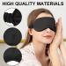 2Pack Silk Sleep Mask Eye Mask for Full Night's Sleep and Travel - Black - Buy Online on GoSupps.com