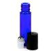 Vivaplex Cobalt Blue 10ml Glass Roll-on Bottles with Steel Roller Balls - Includes .5ml Dropper - Buy Online on GoSupps.com