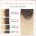 Vlasy Clip in Hair Extensions 16 Inch (80 g) T8A/60+T8A/60# - Seamless Natural Human Hair Extensions for Women - Buy Online on GoSupps.com