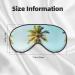 Palm Tree Print Unisex Sleeping Eye Mask - Soft & Comfortable Light-Blocking Sleep Mask for Better Rest - Buy Online on GoSupps.com