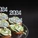 24 Pack 2024 Cupcake Toppers Glitter 2023 Food Cake Picks Decoration for New Year Birthday Wedding Graduation Party Dessert Decoration (Silver) - Buy Online on GoSupps.com