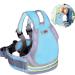 Jolik Kinder Motorcycle Service with 4 - in - 1 buckle breathable material with reflective material - children Motorcycle Gurtzeug blue