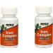 Now Foods Iron Complex 100 Tabs - Pack of 2 Bottles - Buy Online on GoSupps.com