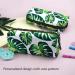 Lparkin Linen Pen Bag - Leaf Pattern Large Capacity Case for Office & Cosmetics - Eco-Friendly Green Pencil Tetui for Students - Buy Online on GoSupps.com
