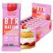 B.T.R. Nation Vegan Superfood Protein Bars - Strawberry Shortcake VITALITY | 12 Bars | Keto Plant Based and Gluten Free Low Carb Sugar Alcohol Free & Boosted with Powerful Superfood!