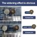 8PCS Adjustable Button Waist Extender Set for Trousers Pants and Jeans - Blue White | Extended Waistband Button Extender for Skirts - Buy Online on GoSupps.com