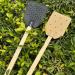 TAMOSH Yellow Wooden Stick Handle Mosquito Swatter Manual Fly Swatter PU Leather Mosquito Swatter - Buy Online on GoSupps.com