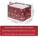 Christmas Snow Buffalo Storage Bin Basket - Collapsible Waterproof Canvas Cube for Toys, Clothes, Nursery - Gift Basket - Buy Online on GoSupps.com