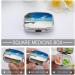Portable Tropical Sea Print Pill Box - 2 Compartment Decorative Metal Pill Organizer for Travel | Shop Internationally - Buy Online on GoSupps.com