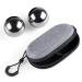 BIMUYI 2 pieces meditation balls 304 stainless steel baoding balls 40 mm Chinese hand exercise balls with case