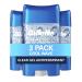 Gillette Antiperspirant Deodorant for Men Cool Wave Scent Clear Gel Power Beads 2.85 oz (pack of 3)