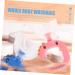 JECOMPRIS 4-Piece U-Shaped Silicone Toothbrush Set for Kids - Cartoon Design Manual Baby Accessories - Blue - Buy Online on GoSupps.com