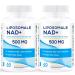Liposomal NAD+ 500 mg with TMG 250 mg supplement superior absorption increases NAD+ more efficiently than Nicotinamide riboside healthy aging 60 portions (60 count (pack of 2)) 60 (2 pack)