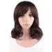 MapofBeauty fashion girls natural short curly wigs-brown-ladies