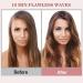 1 1/4 Inch Automatic Curling Iron - Ceramic Barrel Up to 430 Auto Rotating Wand for All Hair Types - Pale Pink - Buy Online on GoSupps.com