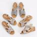 Shop XTZ YGLD Women s Bohemian Open Toe Sandals | Comfortable Gold Vacation Clogs & Roman Heels - Size 8 UK - Buy Online on GoSupps.com
