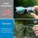 GUDVUE Blue Light Glasses for Men & Women - Anti Glare UV400 Eye Strain Relief for Computer Gaming TV & Phones - Stylish Grey/Silver Frames - Buy Online on GoSupps.com