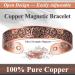 VicMAG Copper Magnet Bracelet for Men - Arthritis Pain Relief Therapy Adjustable Pure Copper Cuff with Gift Box - Buy Online on GoSupps.com