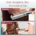 Asani 2-in-1 Flat Iron Hair Straightener & Curler - Fast Heating Anti-Frizz Ceramic 5 Heat Settings - Portable Styling Tool for Gorgeous Hair - Buy Online on GoSupps.com