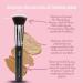 Nanshy Flat Kabuki Foundation Brush - Flawless Liquid & Cream Application | Onyx Black | International Shipping - Buy Online on GoSupps.com