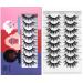 DYSILK 8 Pairs 5D Faux Mink Eyelashes - Dramatic & Reusable Soft Lashes, No Glue Needed - Buy Online on GoSupps.com