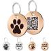 Myluckytag stainless steel QR code pet ida katzen brands-pet online profile-scan qr reception instant pet location alert email paw red gold