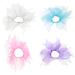 Zac's Alter Ego Set of 4 Double Layer Windmill Scrunchies With Stars